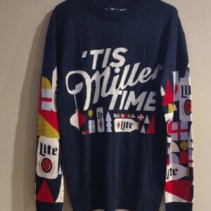 Miller Lite Mens Medium Holiday Sweater‎